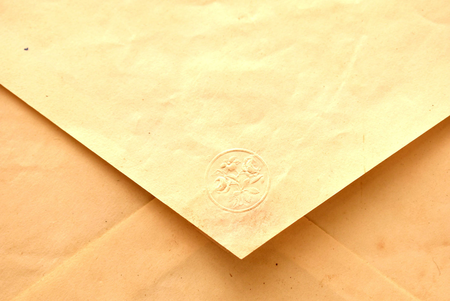 Antique Victorian Valentine Card - Incredible Dried Flower Bouquet with Original Envelope