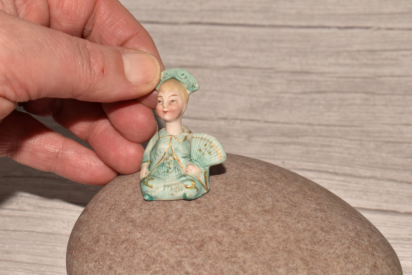 Antique Nodding Head Doll - Gorgeous Victorian Oriental Decorative Doll