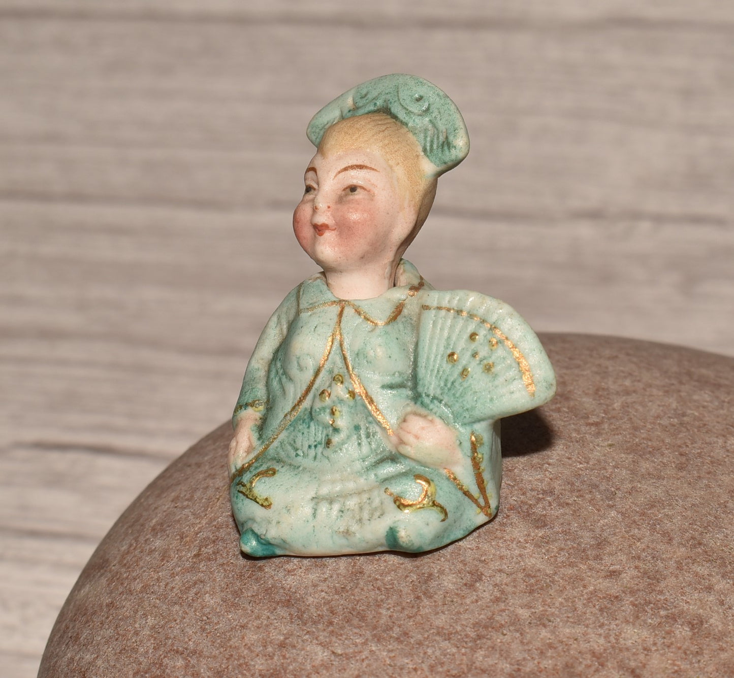 Antique Nodding Head Doll - Gorgeous Victorian Oriental Decorative Doll