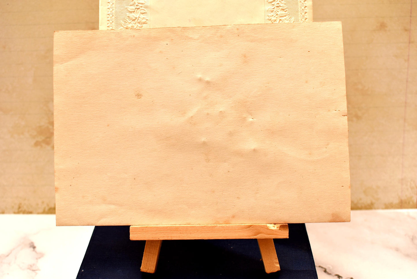 Antique Victorian Valentine Card - Incredible Dried Flower Bouquet with Original Envelope