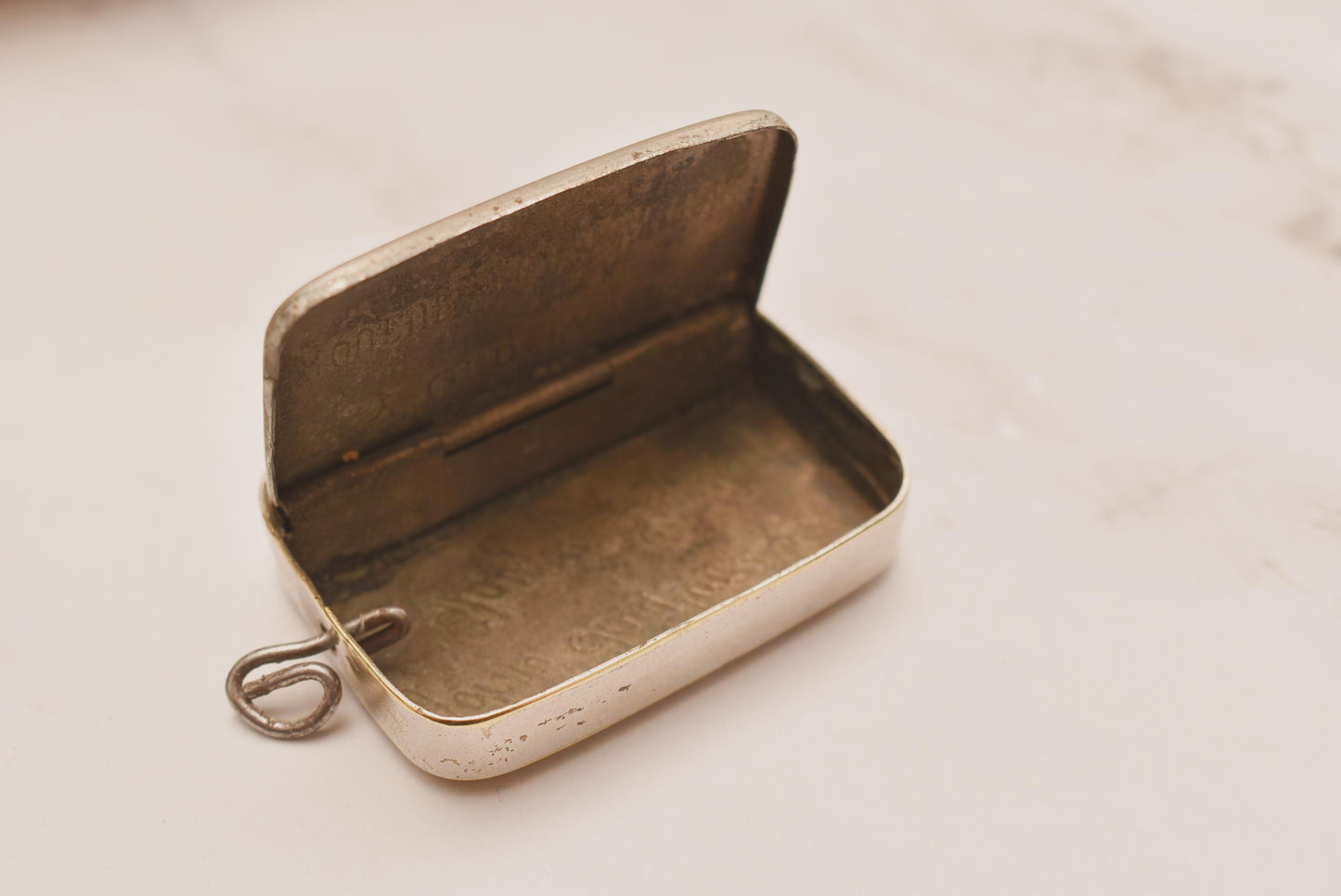 Antique Trick Vesta Case - Wonderful Kirkcaldy Whiskey Advertising Match Safe for Fob or Chatelaine