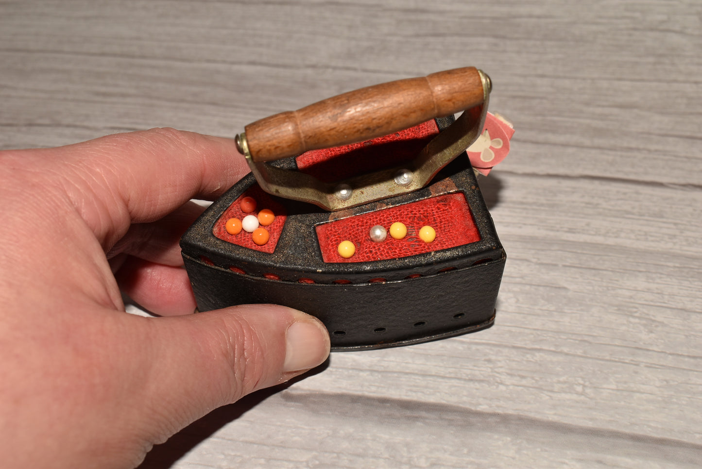 Novelty Tape Measure - Charming Antique Iron Sewing Measure Pin Cushion
