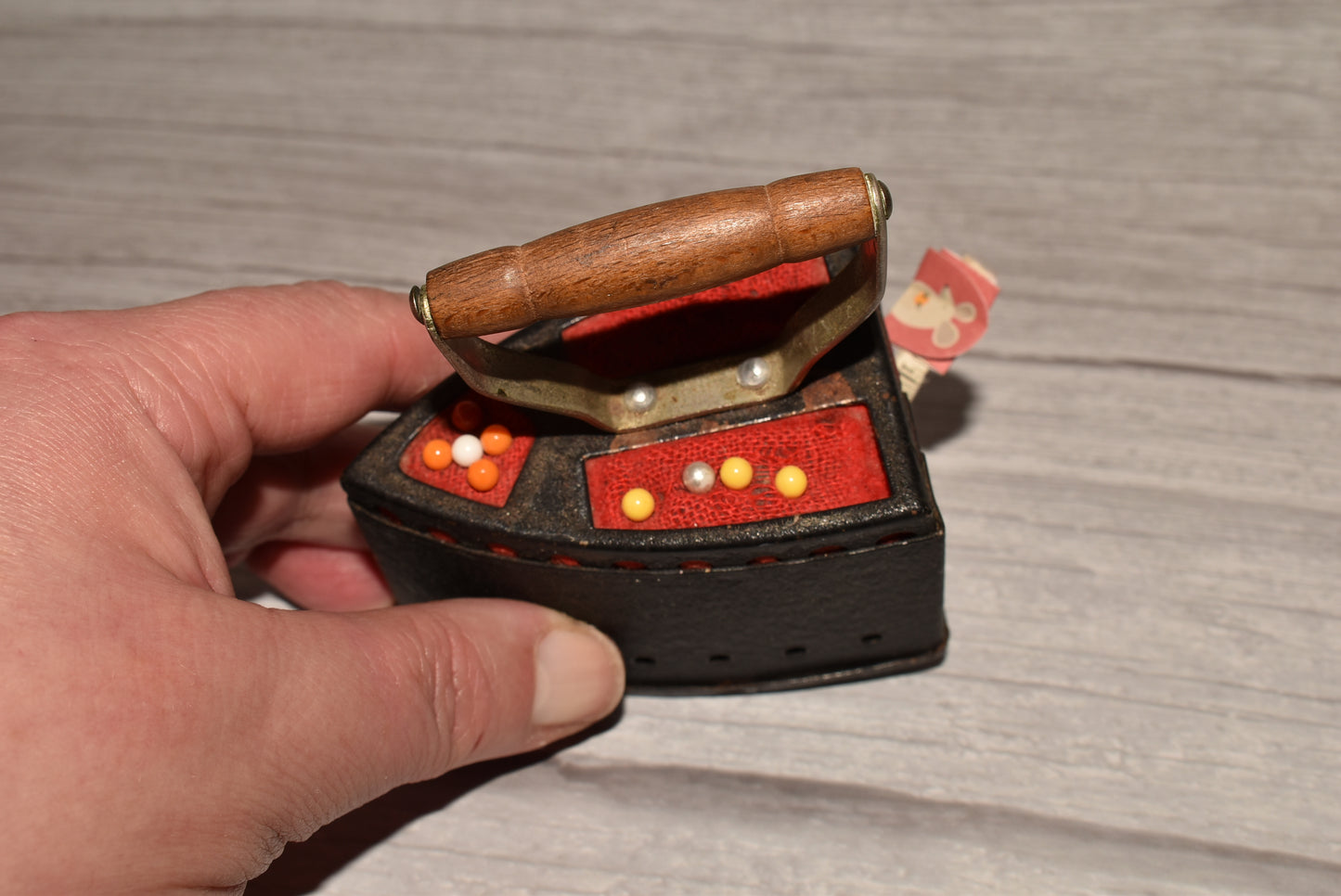 Novelty Tape Measure - Charming Antique Iron Sewing Measure Pin Cushion