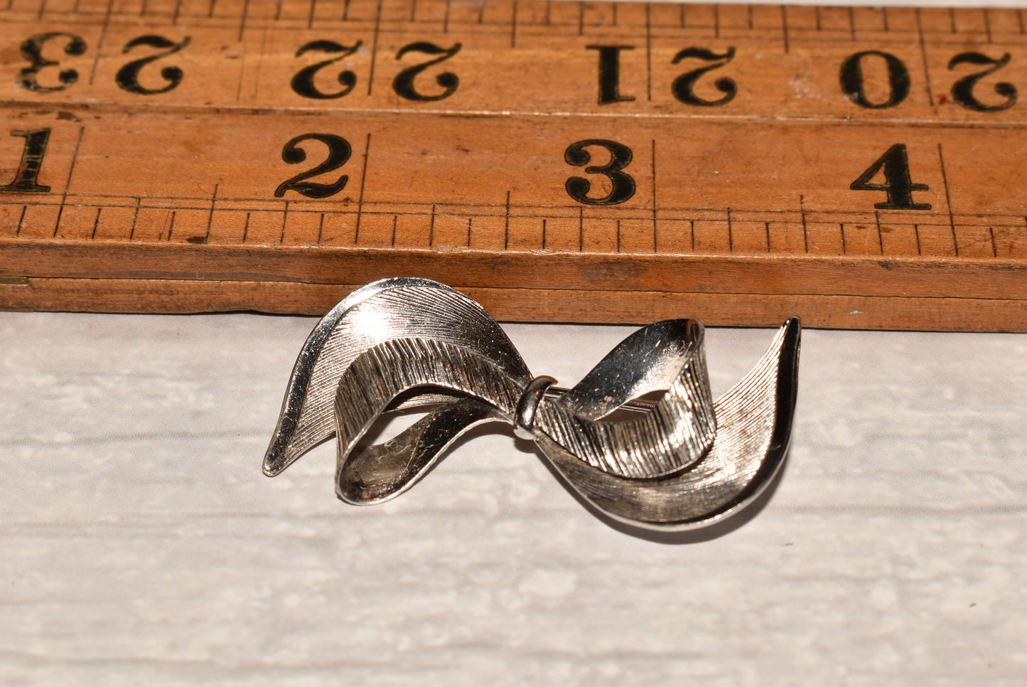 Vintage Silver Brooch - Carl Art Sterling Bow Brooch