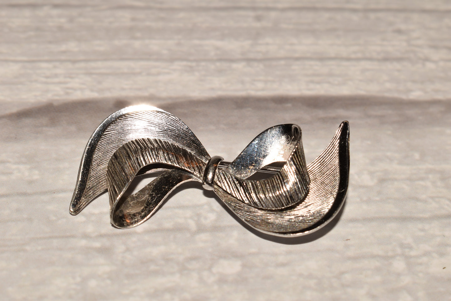 Vintage Silver Brooch - Carl Art Sterling Bow Brooch