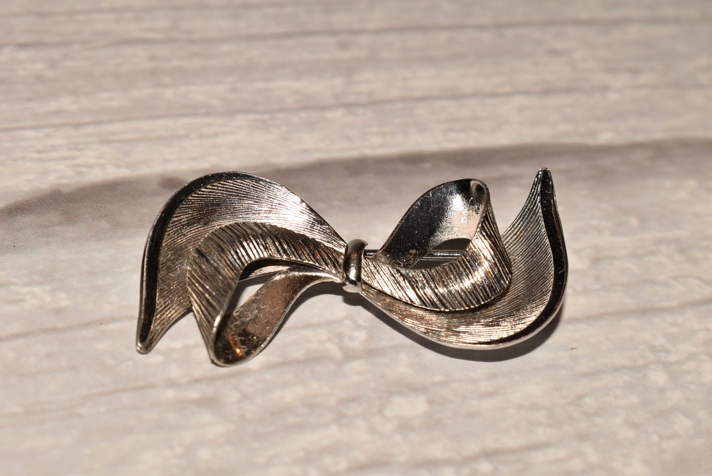 Vintage Silver Brooch - Carl Art Sterling Bow Brooch
