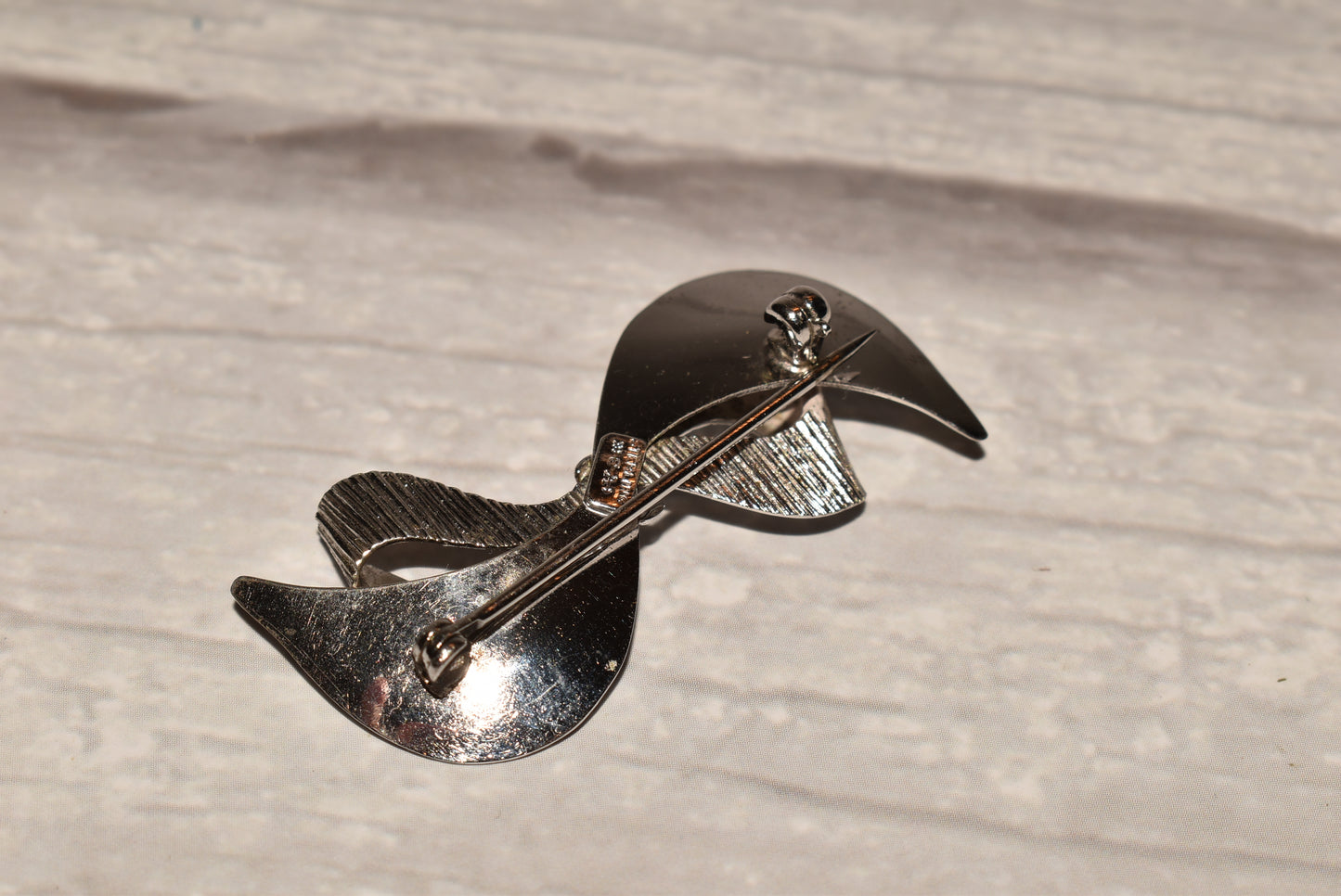 Vintage Silver Brooch - Carl Art Sterling Bow Brooch