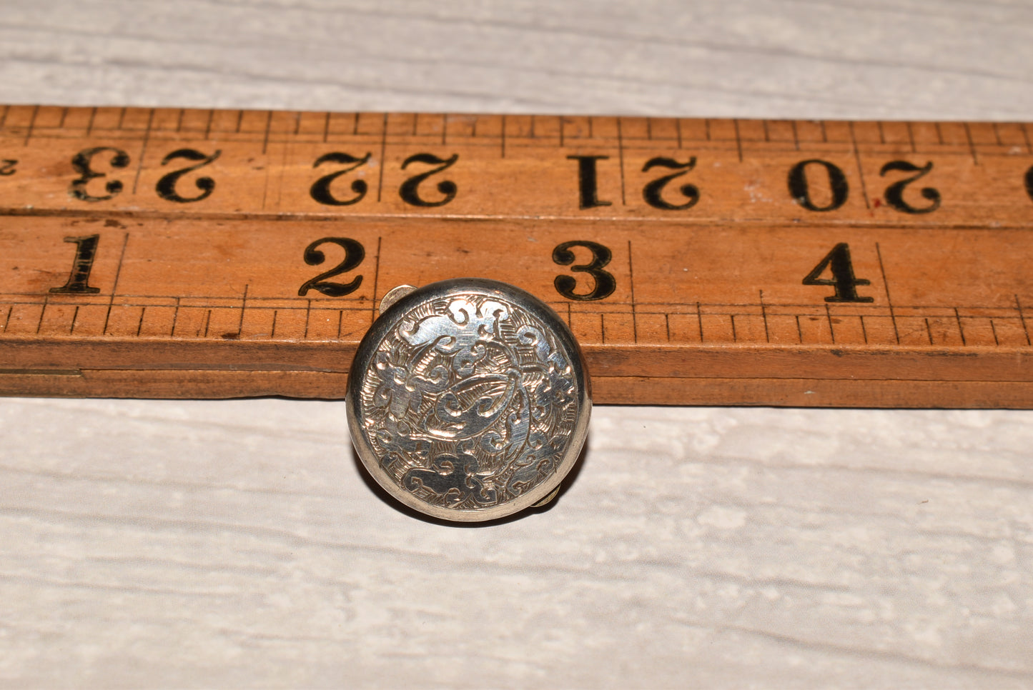 Silver Bachelor Button - Gorgeous Victorian West's Patent