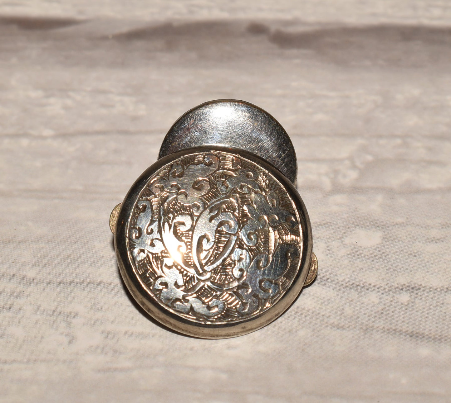 Silver Bachelor Button - Gorgeous Victorian West's Patent