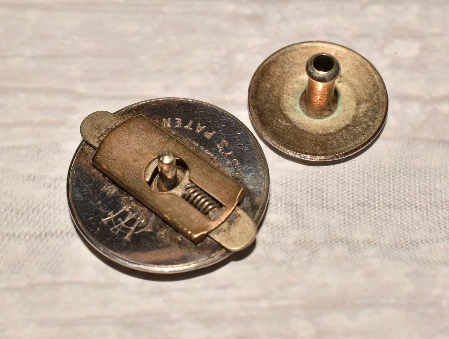 Silver Bachelor Button - Gorgeous Victorian West's Patent