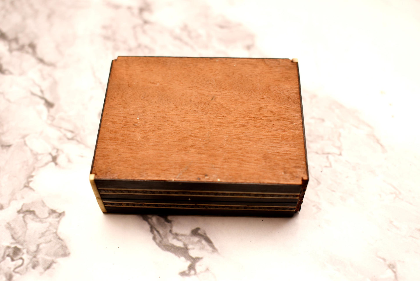 Antique Khātam Trinket Box - Gorgeous Inlaid Victorian Casket