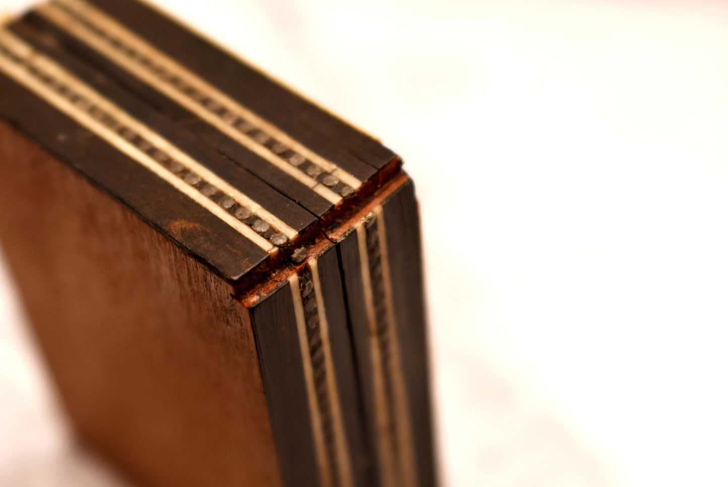 Antique Khātam Trinket Box - Gorgeous Inlaid Victorian Casket