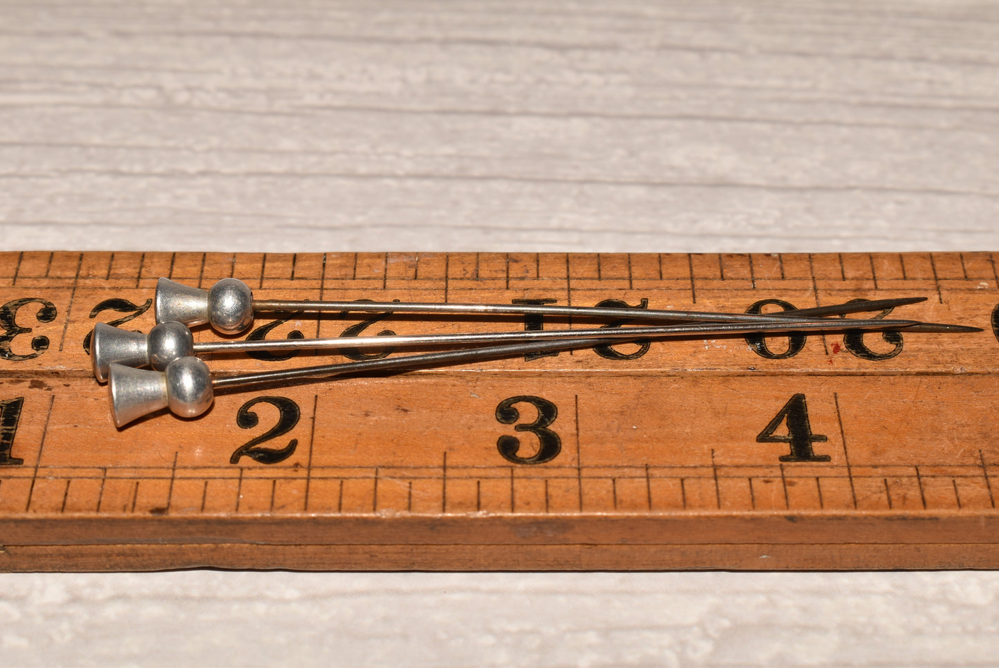 Victorian Hat Pins - Beautiful Trio of Topped Pin