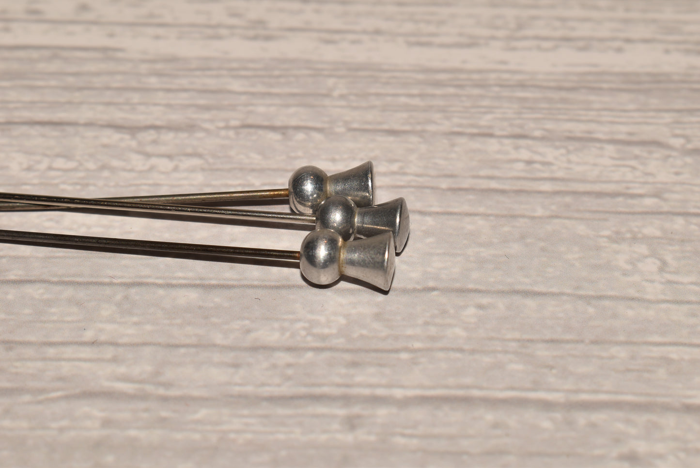 Victorian Hat Pins - Beautiful Trio of Topped Pin