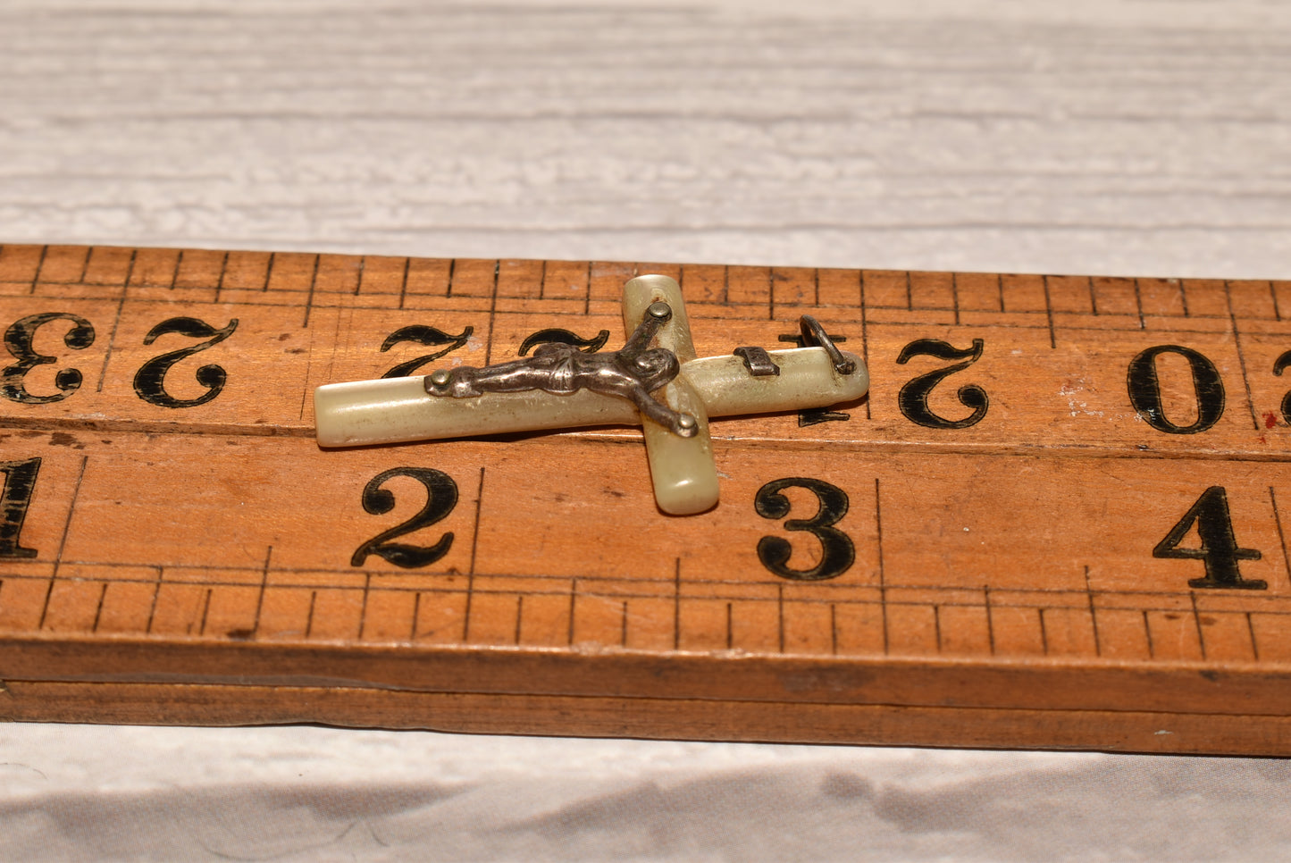 Antique Mother of Pearl Crucifix