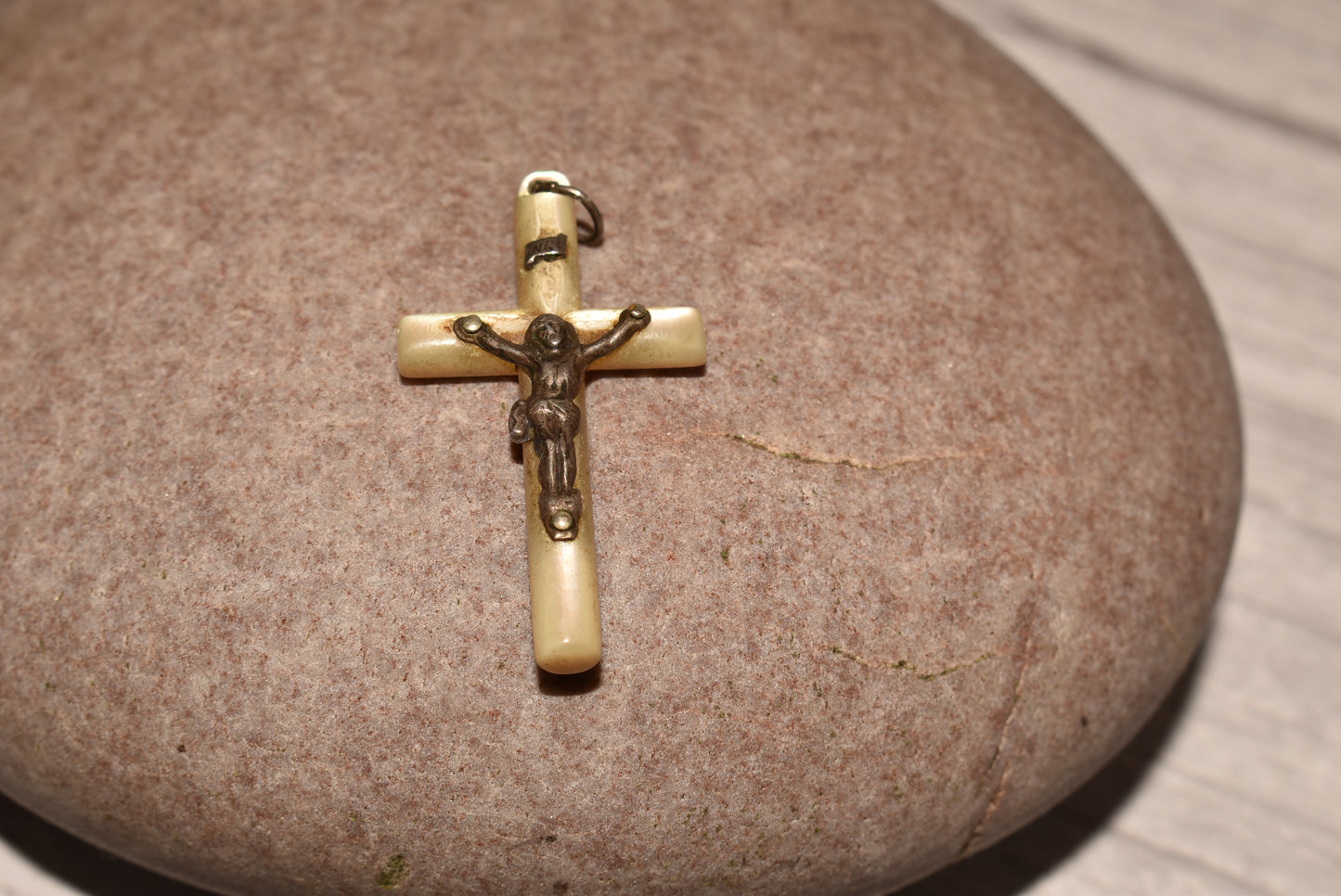 Antique Mother of Pearl Crucifix