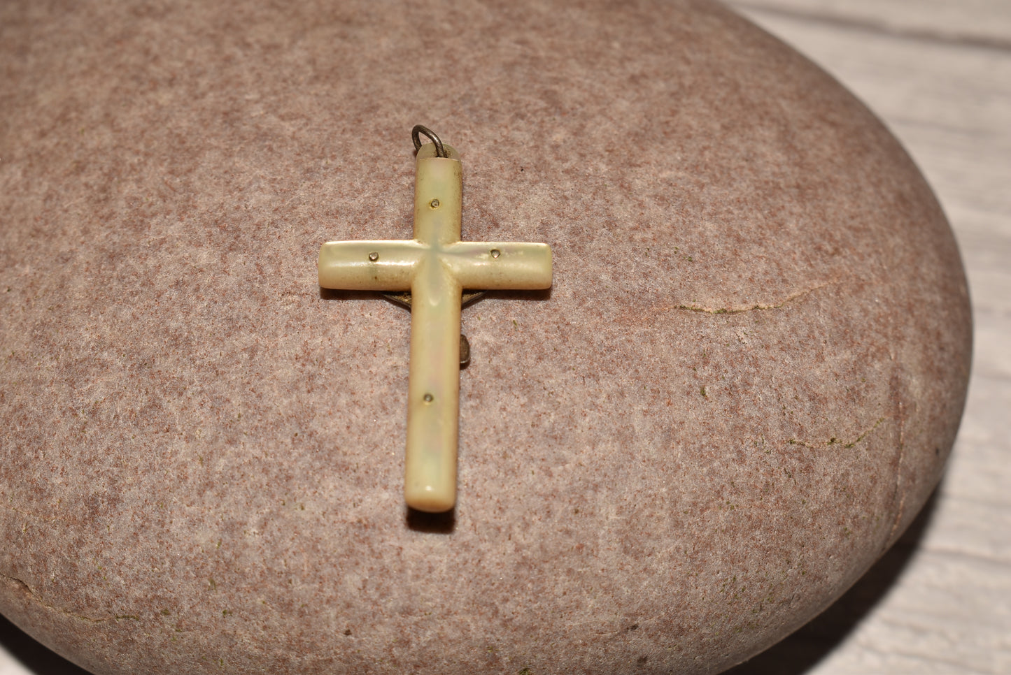 Antique Mother of Pearl Crucifix
