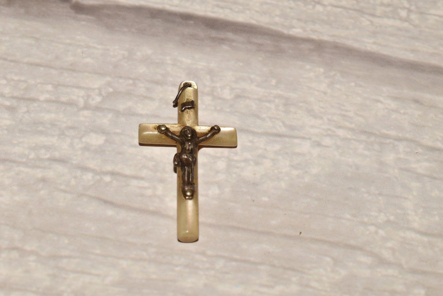 Antique Mother of Pearl Crucifix
