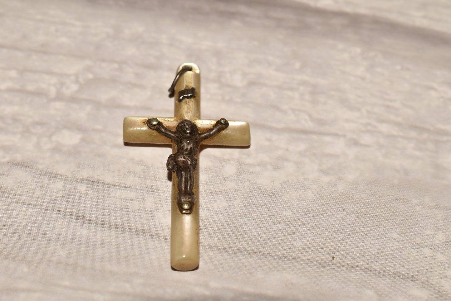 Antique Mother of Pearl Crucifix