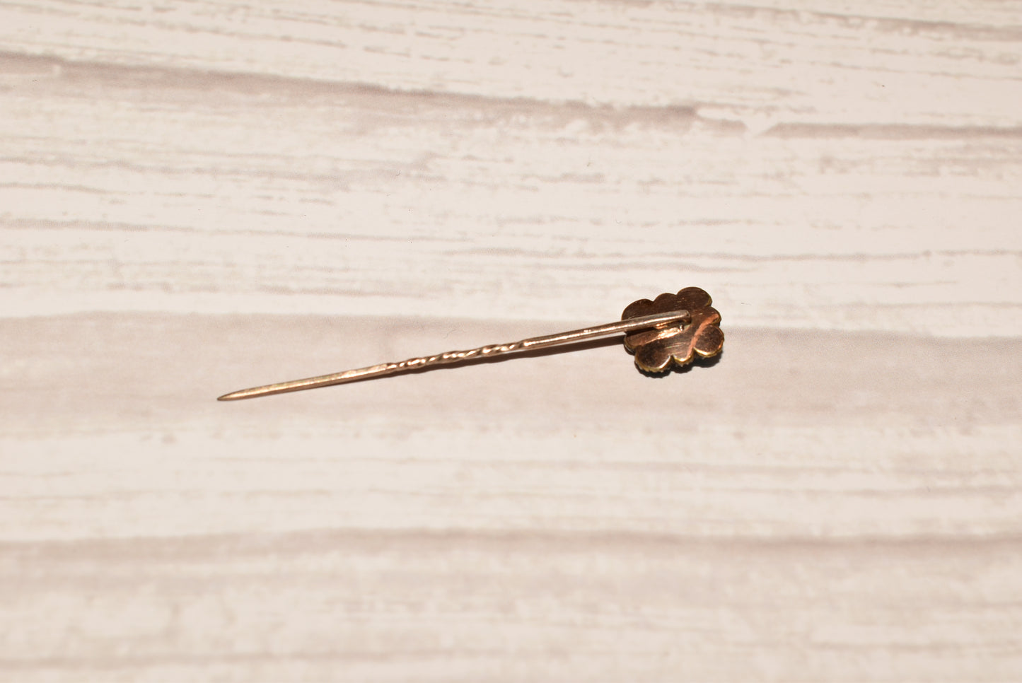 Georgian Cravat Pin - Stunning Gold, Turquoise Glass, Seed Pearl and Garnet Stick Pin
