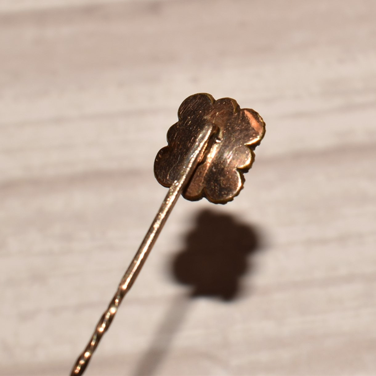 Georgian Cravat Pin - Stunning Gold, Turquoise Glass, Seed Pearl and Garnet Stick Pin