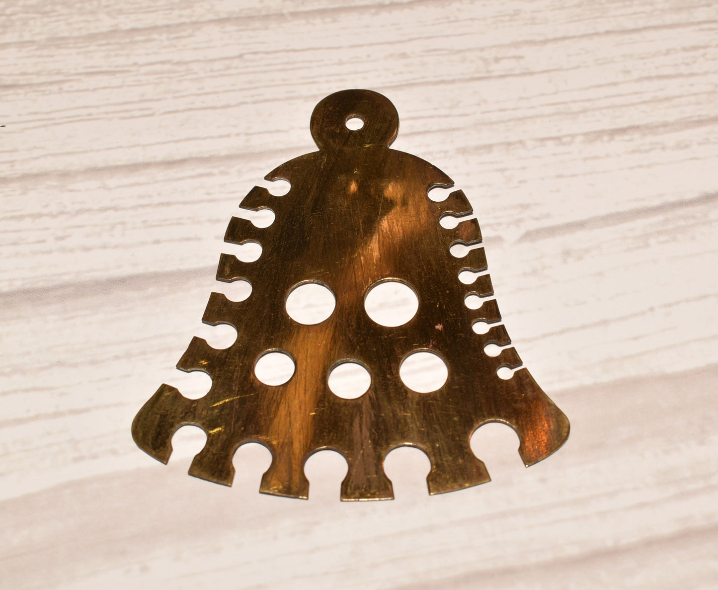 Antique Bell Gauge for Knitting Needles