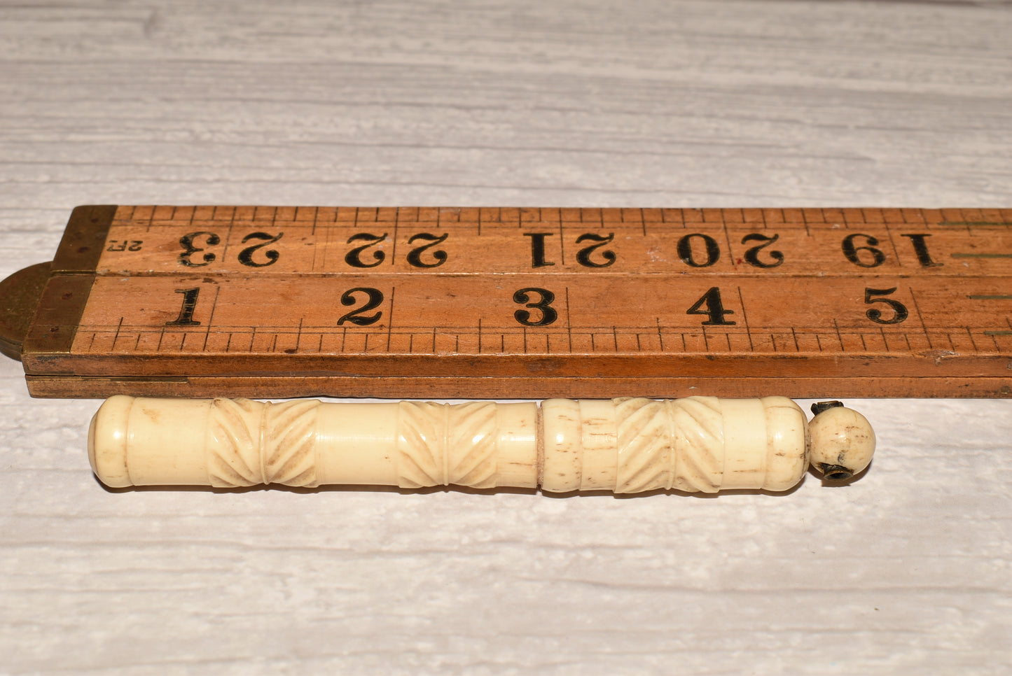 Antique Bone Etui with Stanhope Lens Bagnoles De L'Orne