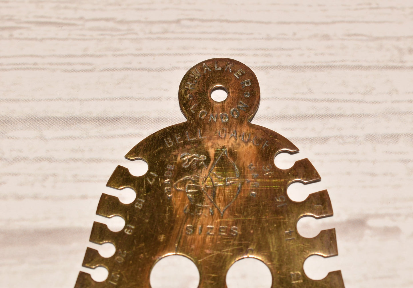 Antique Bell Gauge for Knitting Needles