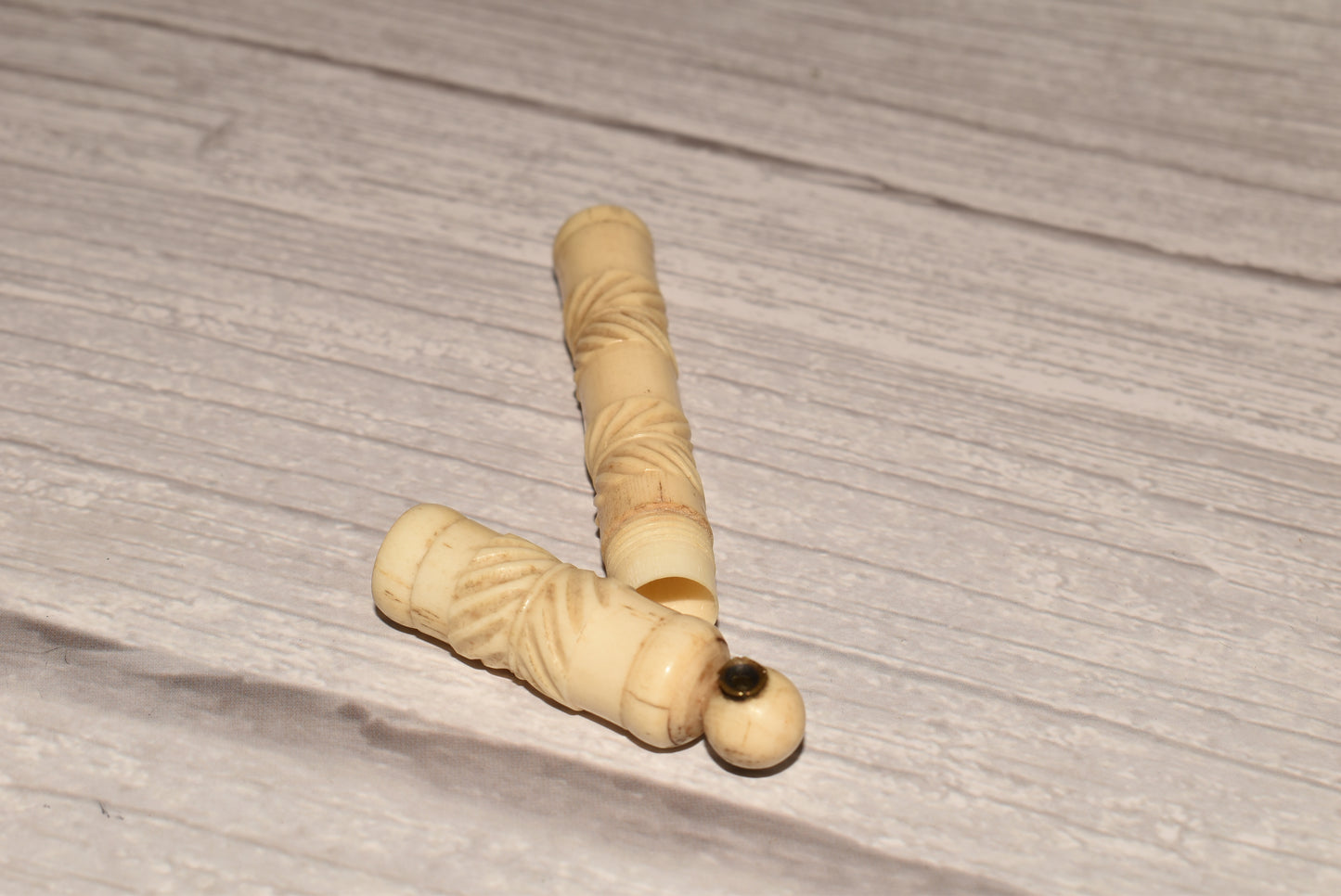 Antique Bone Etui with Stanhope Lens Bagnoles De L'Orne