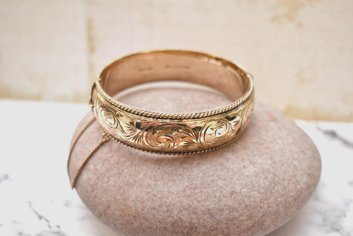 Silver Hallmarked Bangle - Gorgeous Large Heavy Excalibur Harrods 1992