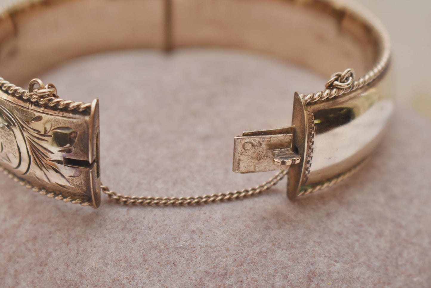 Silver Hallmarked Bangle - Gorgeous Large Heavy Excalibur Harrods 1992