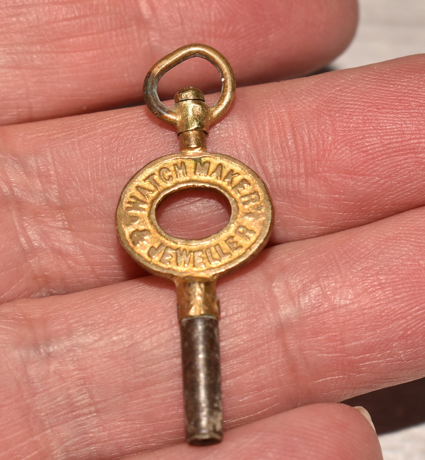 Antique Watch Key - Charming Victorian Advertising Fob