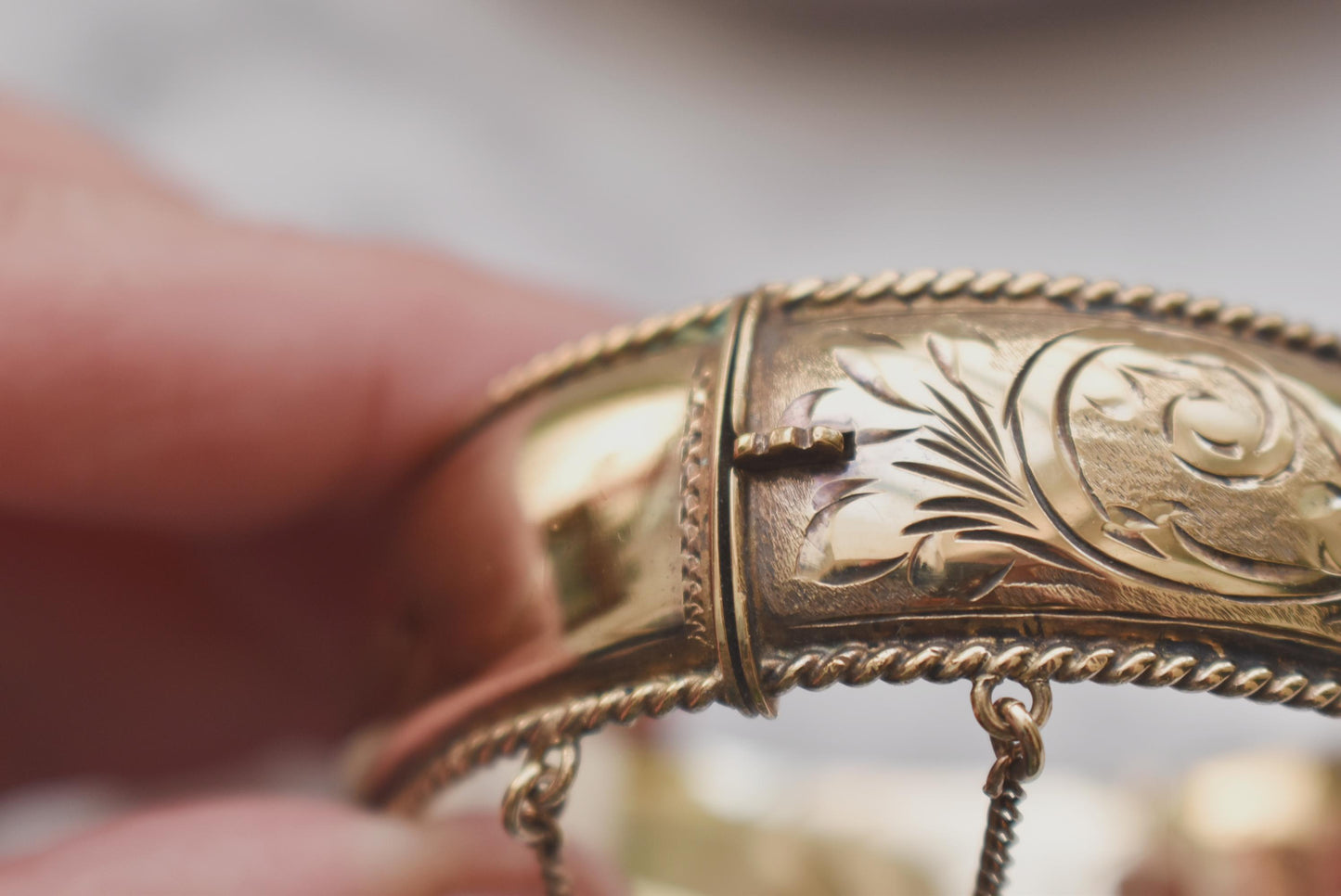 Silver Hallmarked Bangle - Gorgeous Large Heavy Excalibur Harrods 1992
