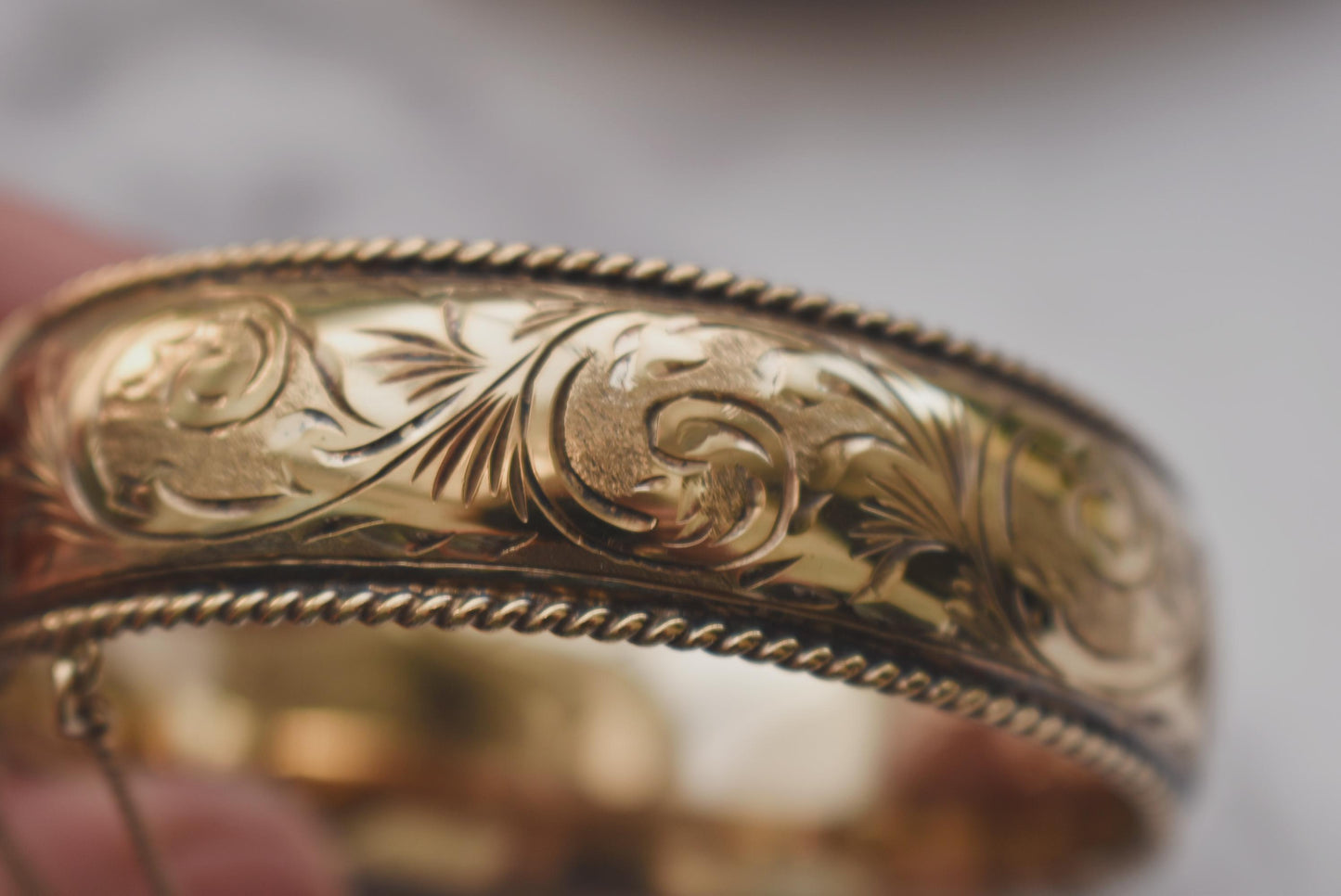 Silver Hallmarked Bangle - Gorgeous Large Heavy Excalibur Harrods 1992