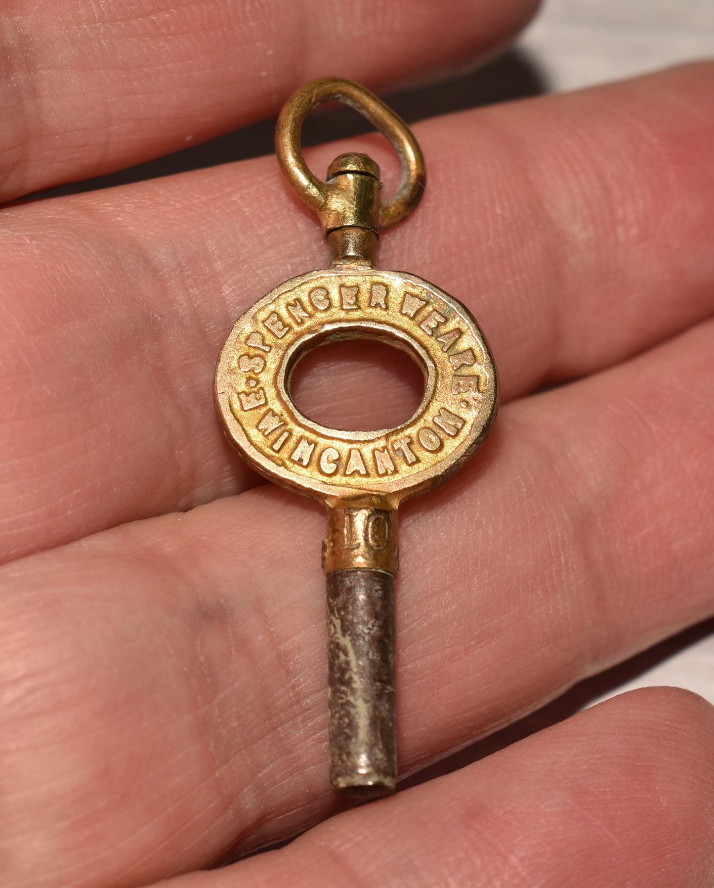 Antique Watch Key - Charming Victorian Advertising Fob