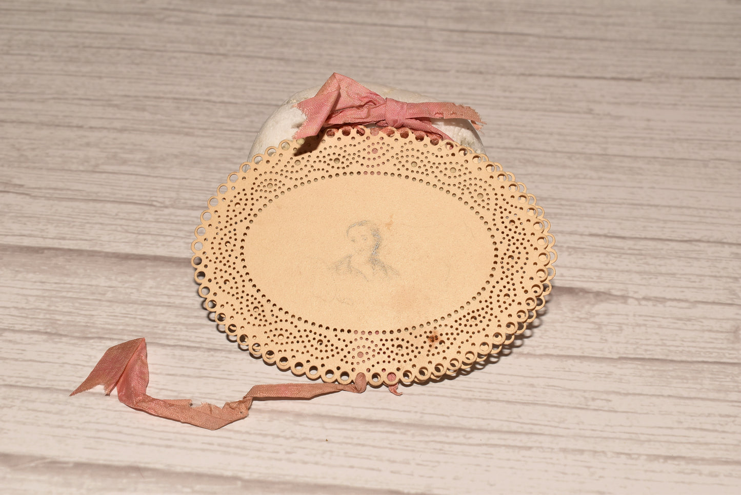 Antique Needle Case - Gorgeous Georgian Hand Drawn Pierced Card and Felt Needle Book