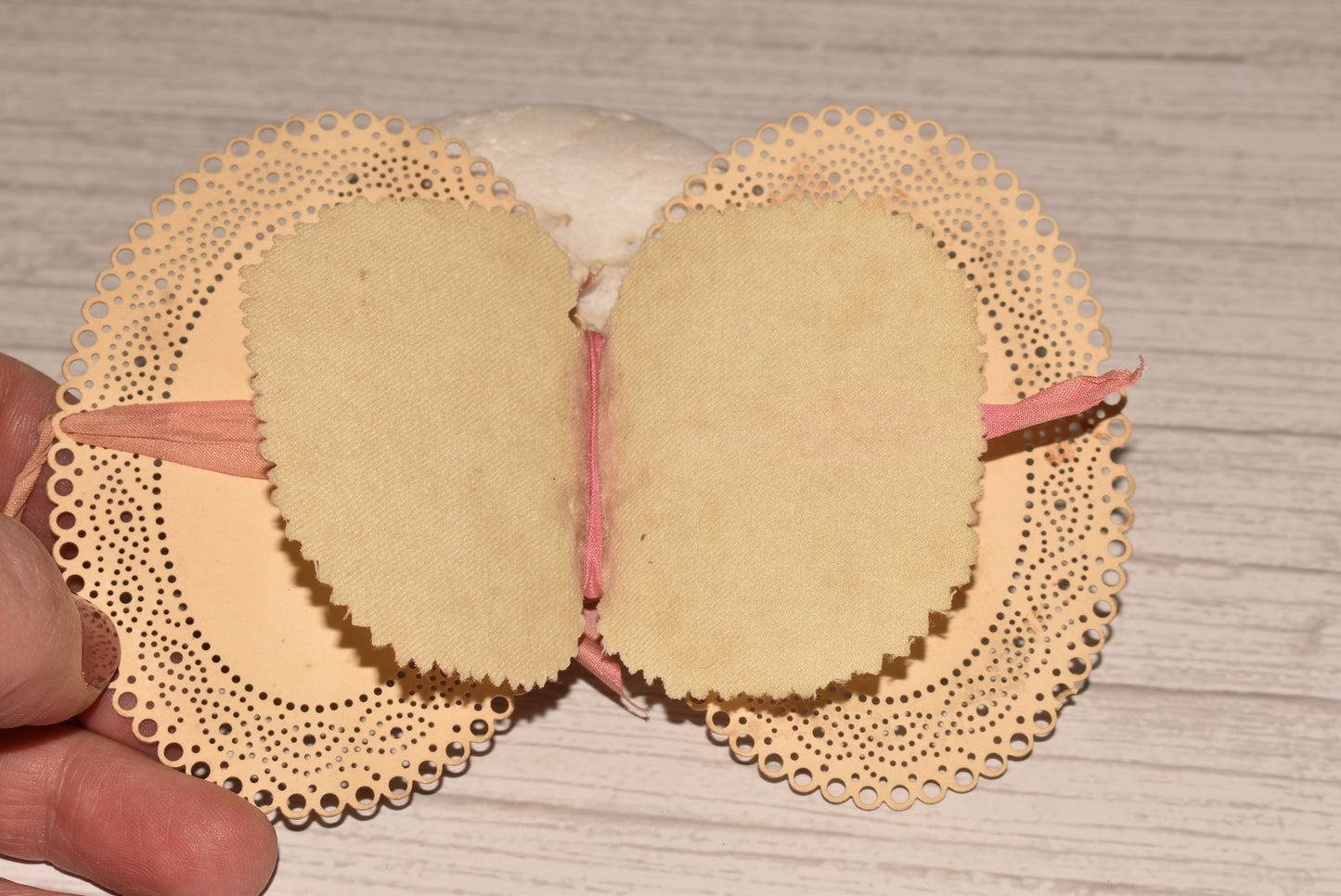 Antique Needle Case - Gorgeous Georgian Hand Drawn Pierced Card and Felt Needle Book
