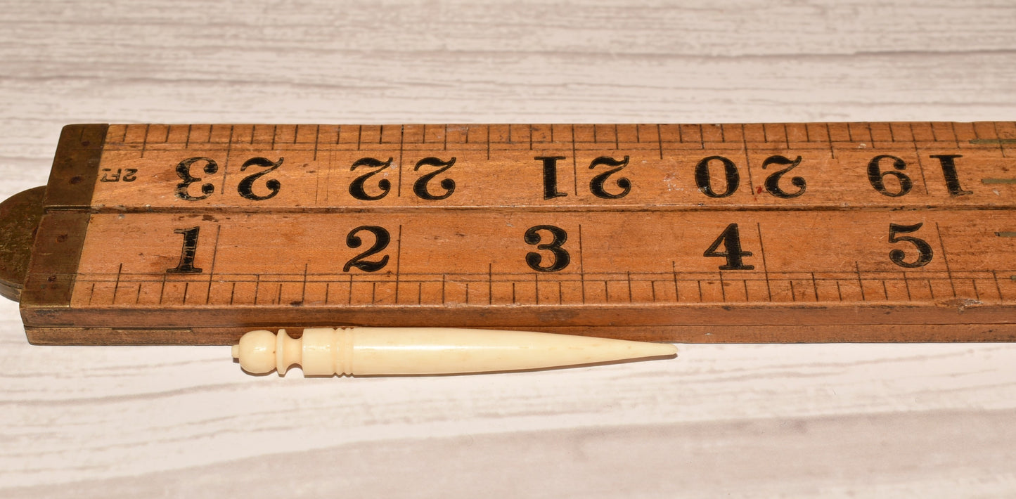 Antique Sewing Awl - Gorgeous Victorian Bone Stiletto