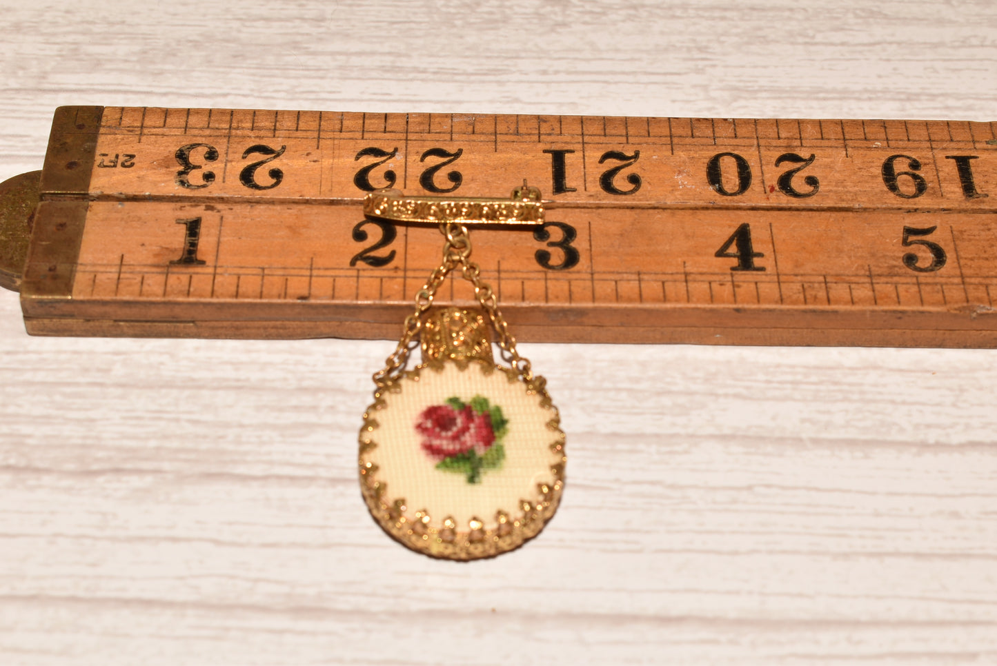 Antique Scent Bottle Brooch