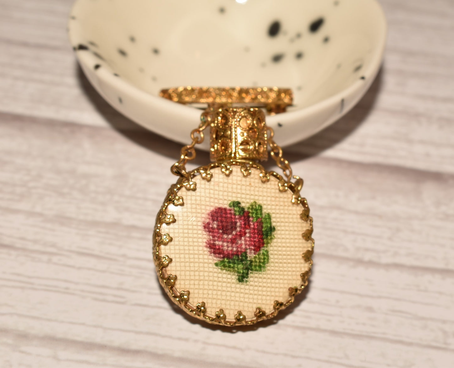 Antique Scent Bottle Brooch
