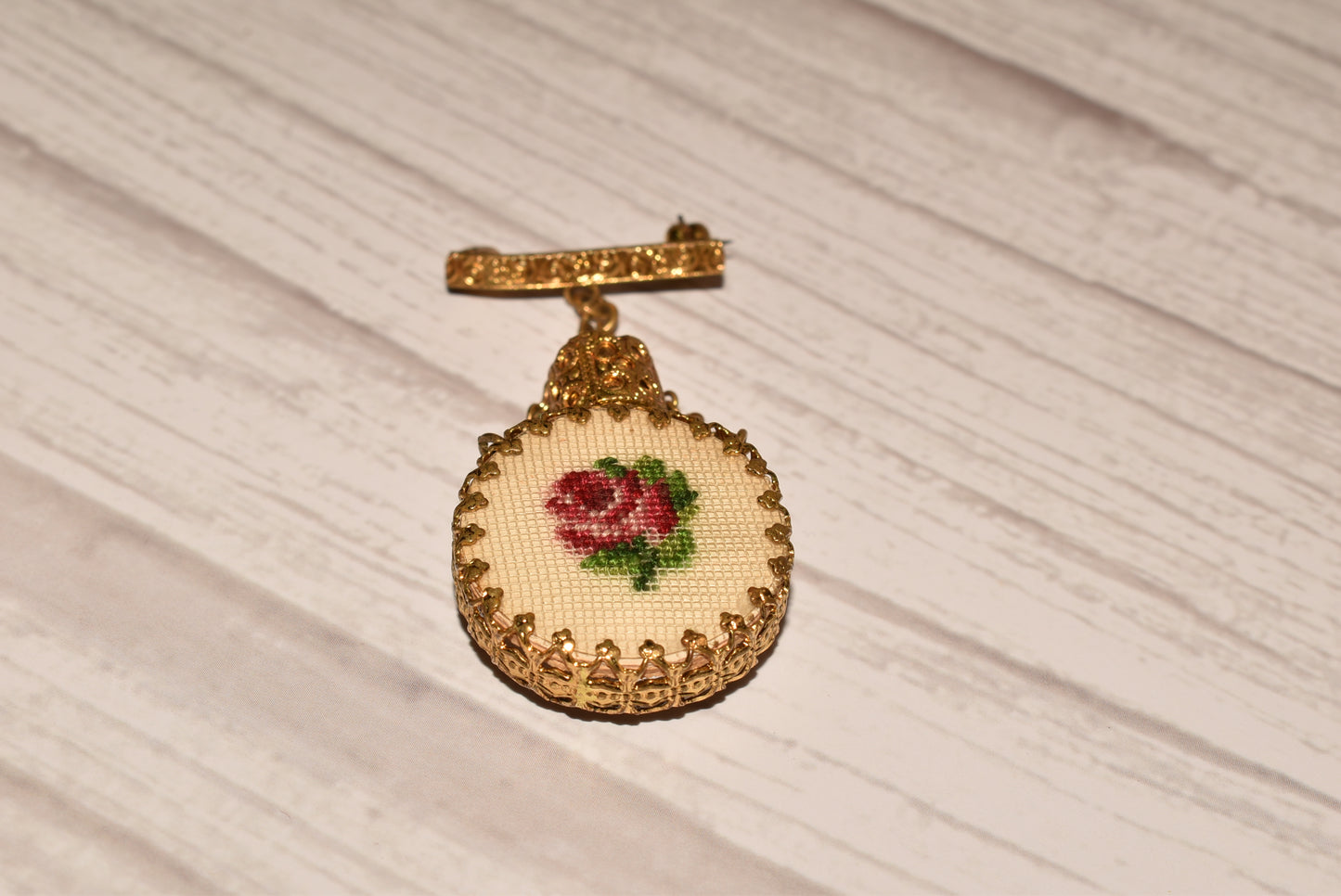 Antique Scent Bottle Brooch