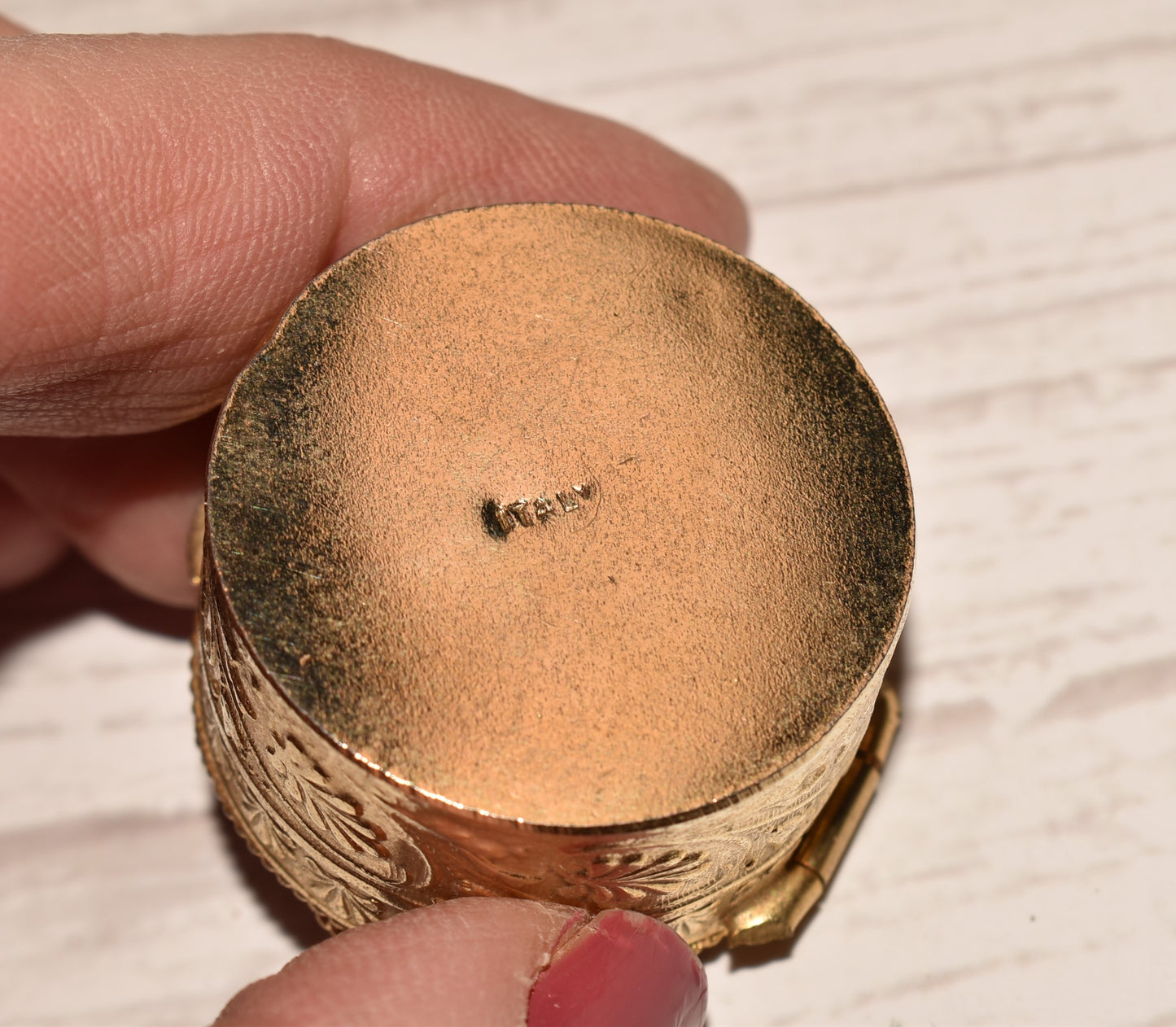 Vintage Micro Mosaic Box - Gorgeous Inlaid Brass Stash/Pill Box