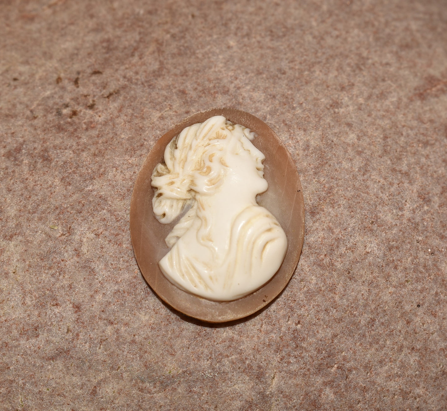 Antique Georgian Cameo - Unusual Smiling Detailed Cameo to Mount