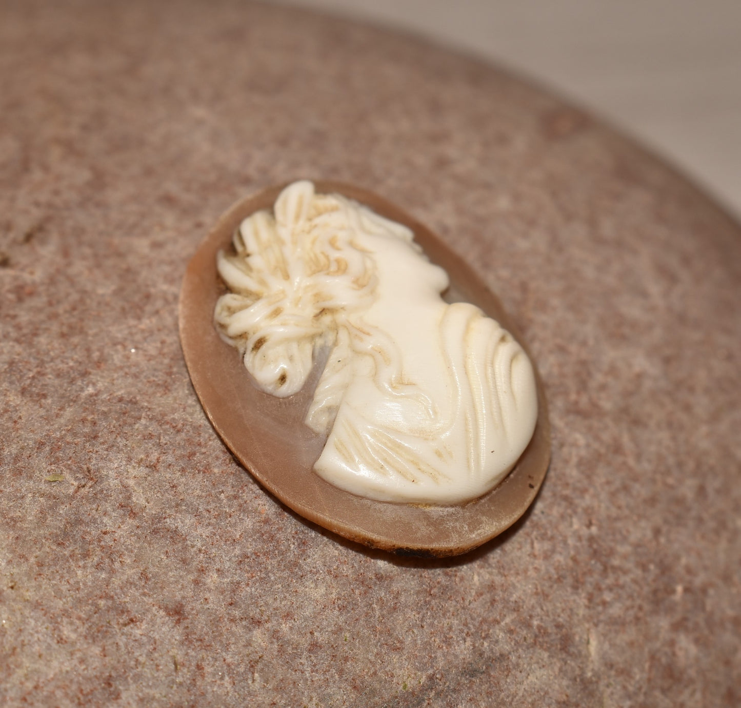 Antique Georgian Cameo - Unusual Smiling Detailed Cameo to Mount