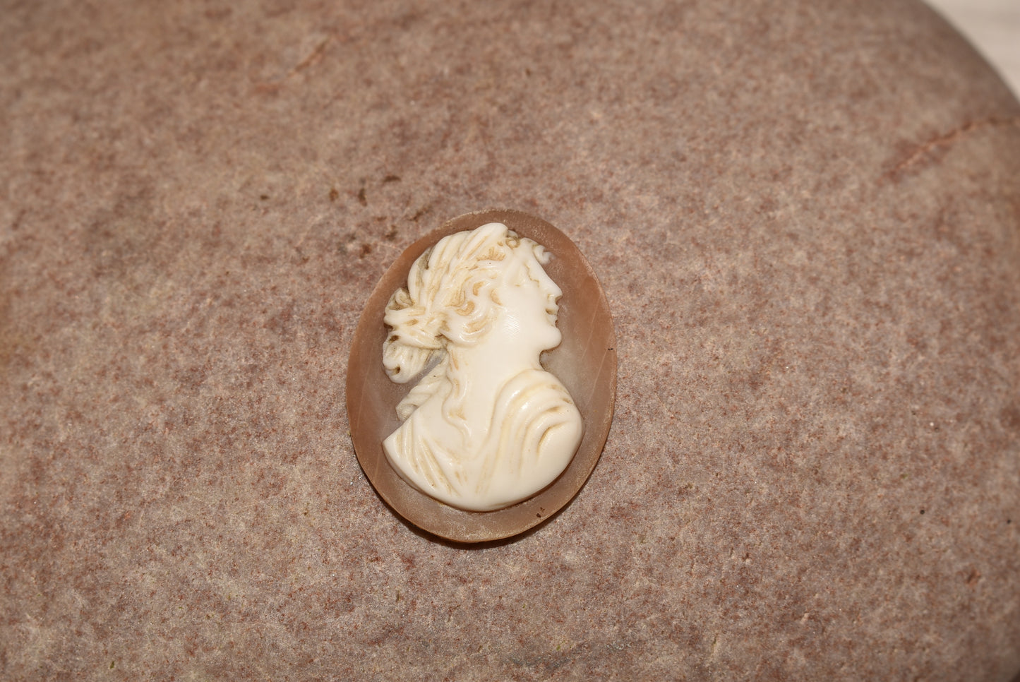 Antique Georgian Cameo - Unusual Smiling Detailed Cameo to Mount