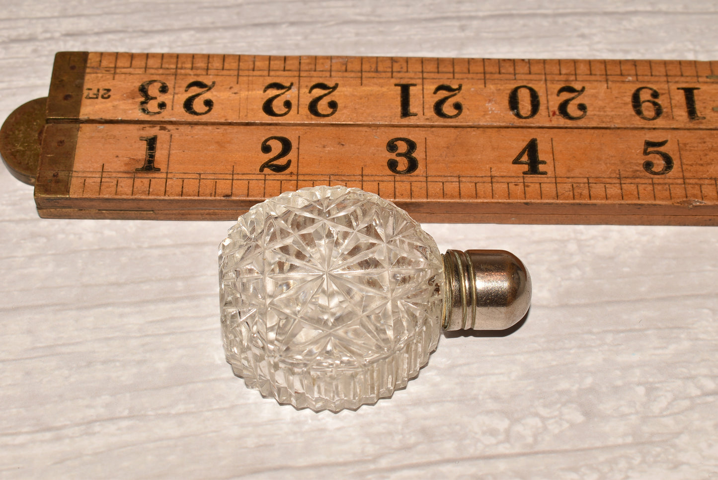 Antique Scent Bottle - Gorgeous Cut Glass Victorian Perfume Bottle