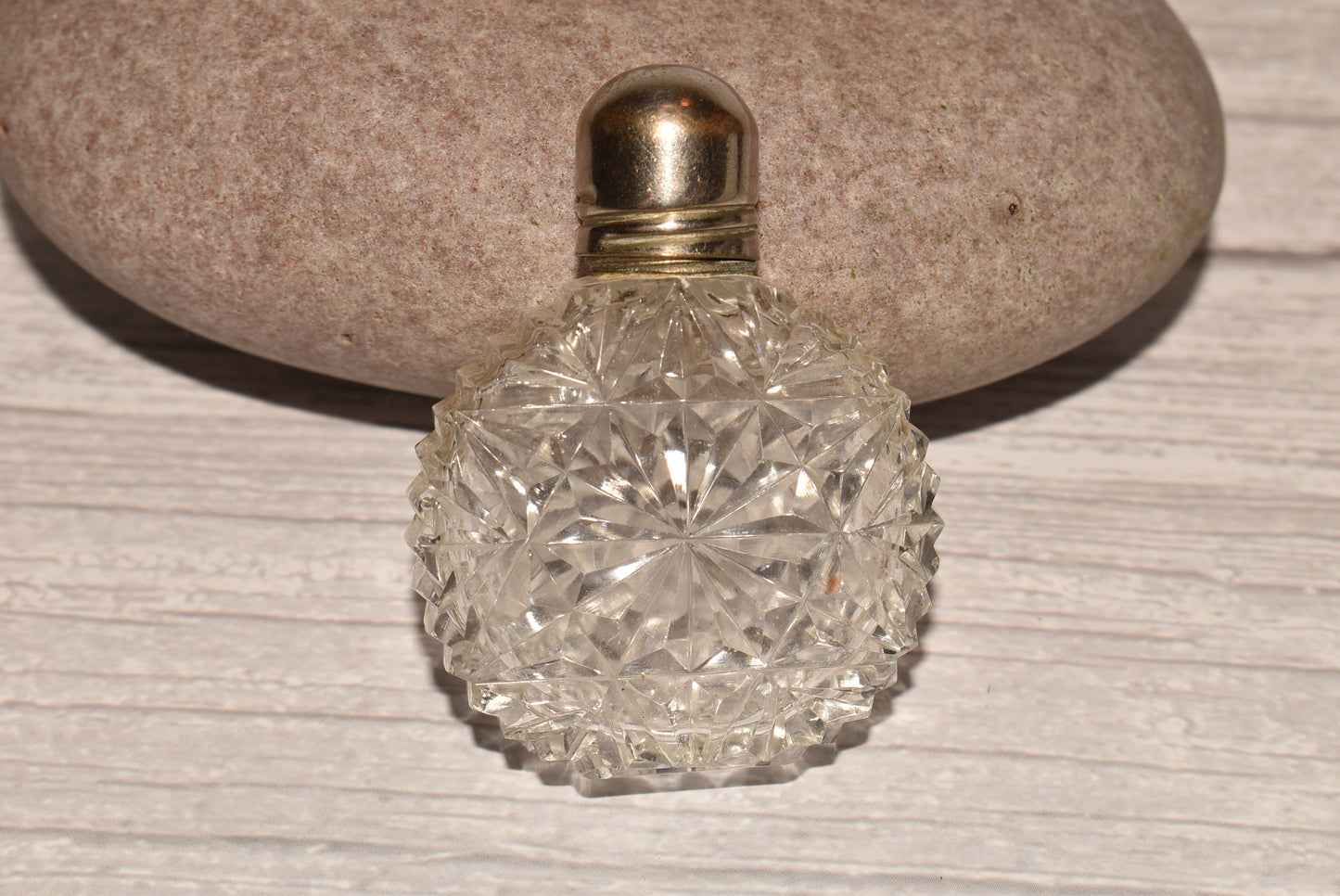 Antique Scent Bottle - Gorgeous Cut Glass Victorian Perfume Bottle