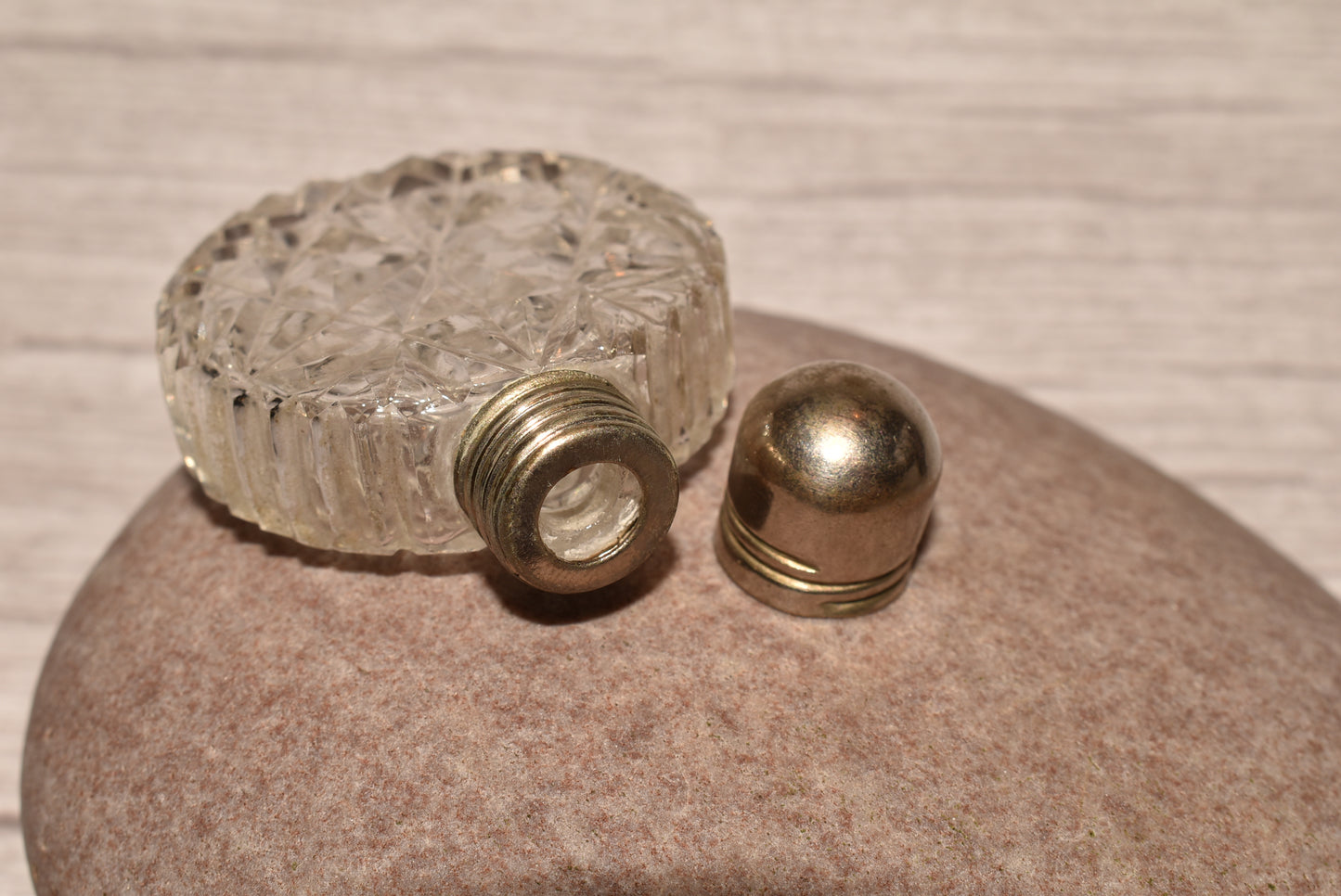 Antique Scent Bottle - Gorgeous Cut Glass Victorian Perfume Bottle