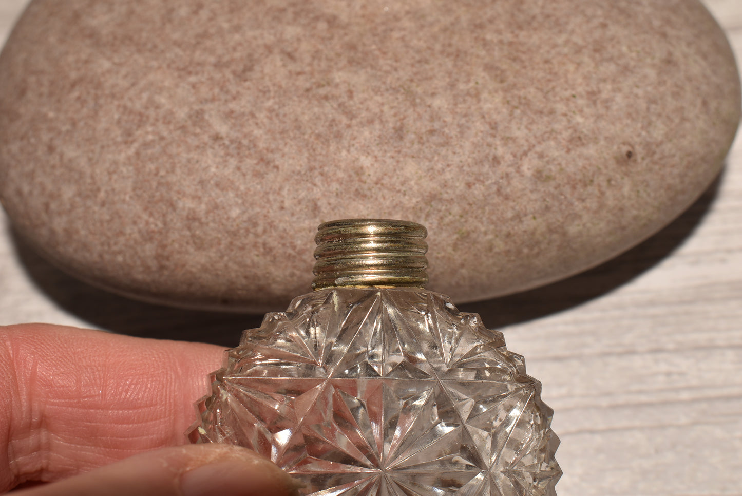 Antique Scent Bottle - Gorgeous Cut Glass Victorian Perfume Bottle