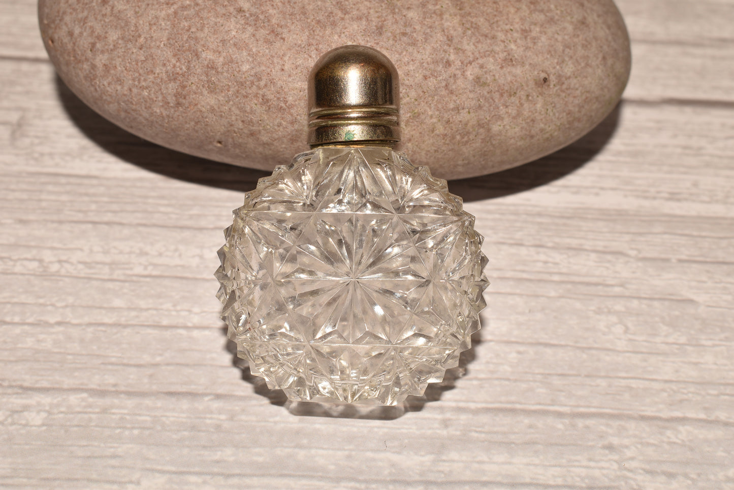 Antique Scent Bottle - Gorgeous Cut Glass Victorian Perfume Bottle